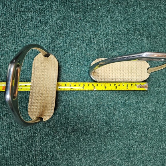 Horse English Stirrups with pads (pair) hunter jumper horseback riding - Picture 2 of 7